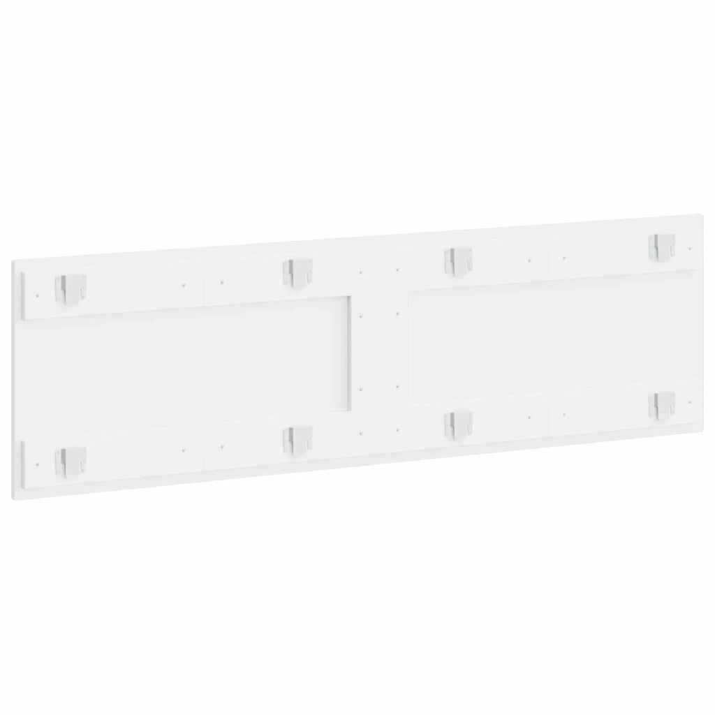Testiera da Muro DELFT Bianco Legno ingegnerizzato 897155