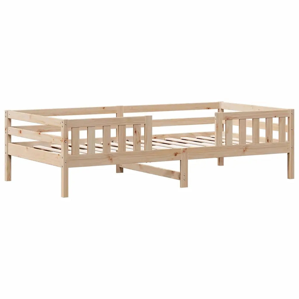 Letto senza Materasso-Struttura Letto 90x190 cm in Legno Massello di Pino 803722