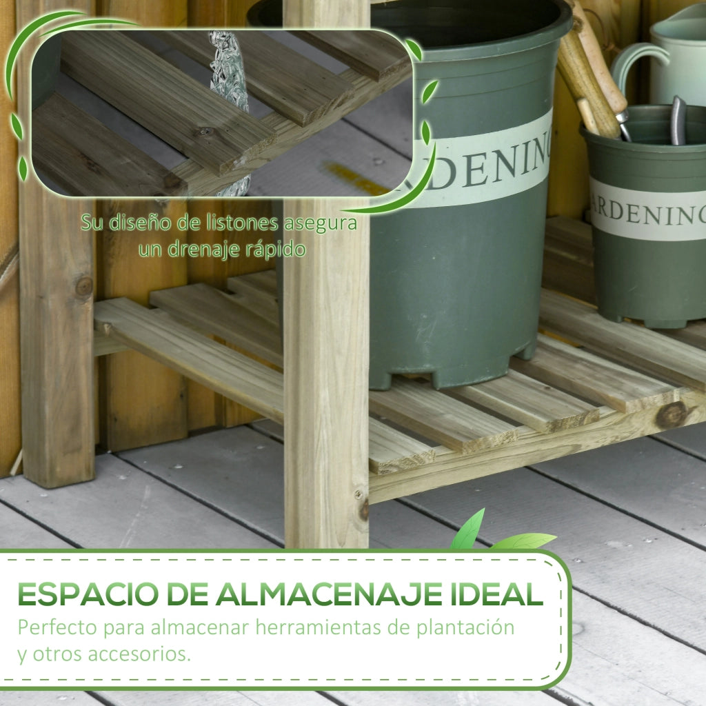 Tavolo da pranzo in legno con ripiano ¨C Minimal ¨C 91x51x76 cm