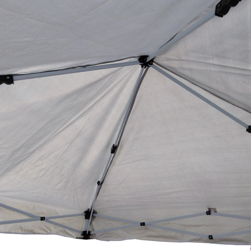 GAZEBO ASTONE 2X2M PIEGHEVOLE BEIGE E BIANCO