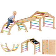 Giocattolo di arrampicata per bambini con scivolo e dondolo ¨C Minimal ¨C Multicolore
