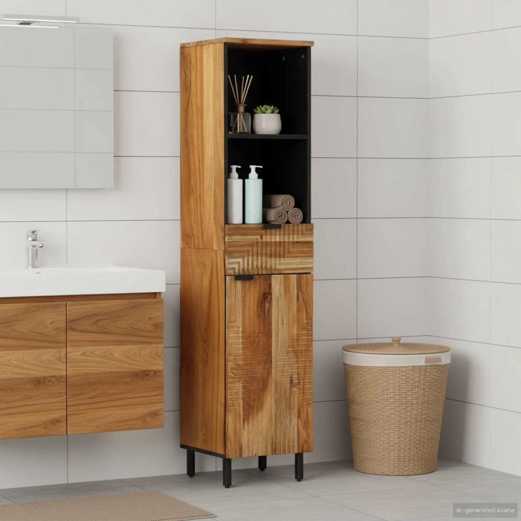 Mobile da Bagno | Armadio da bagno Marrone 38 x 33 x 160 cm