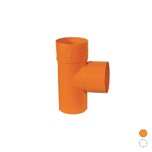 DERIVAZIONE  87  °  IN PVC ARANCIO- Diam. 63- ESCLU- pezzi 1