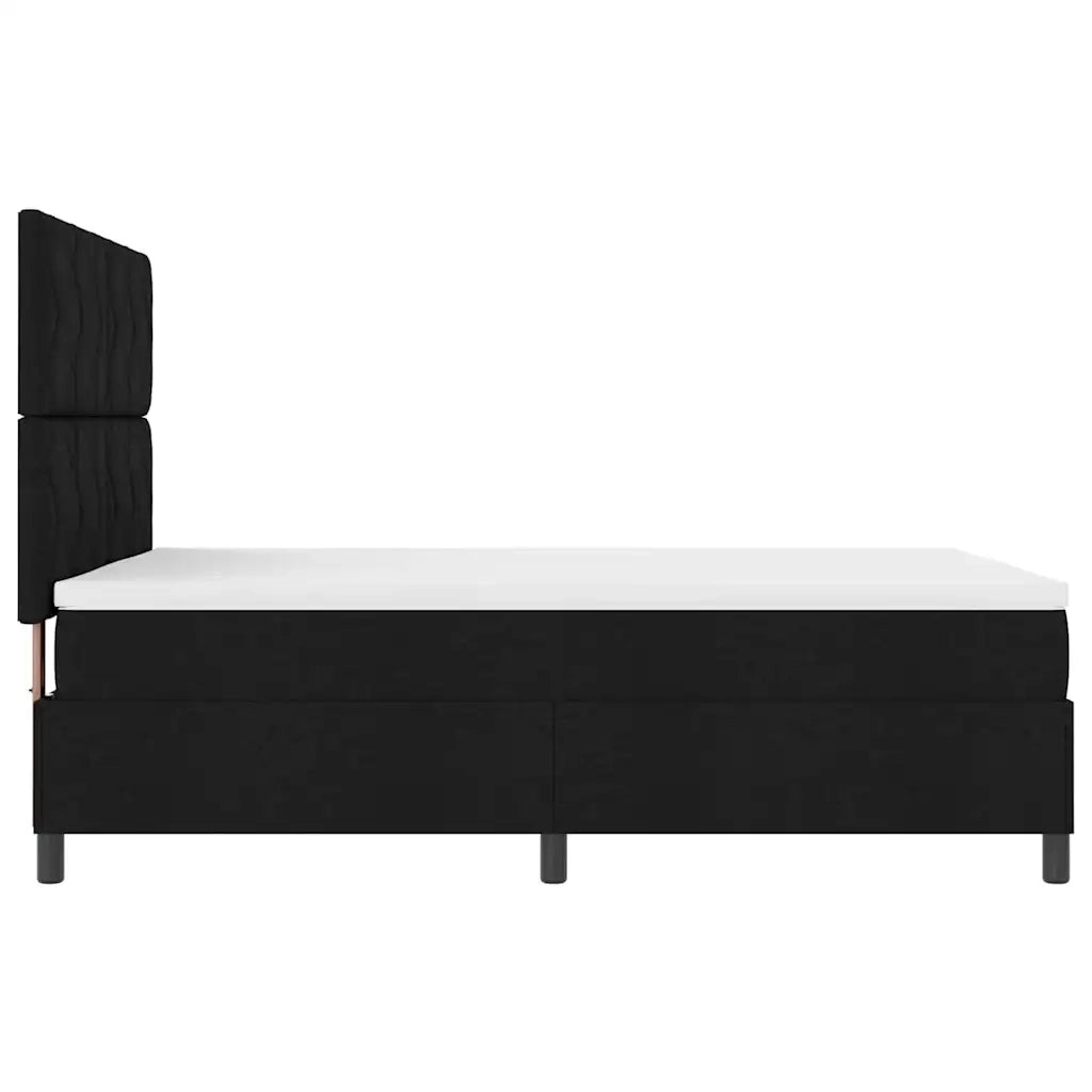 Letto a molle con materasso Nero 160 x 200 cm Tessuto 3339478