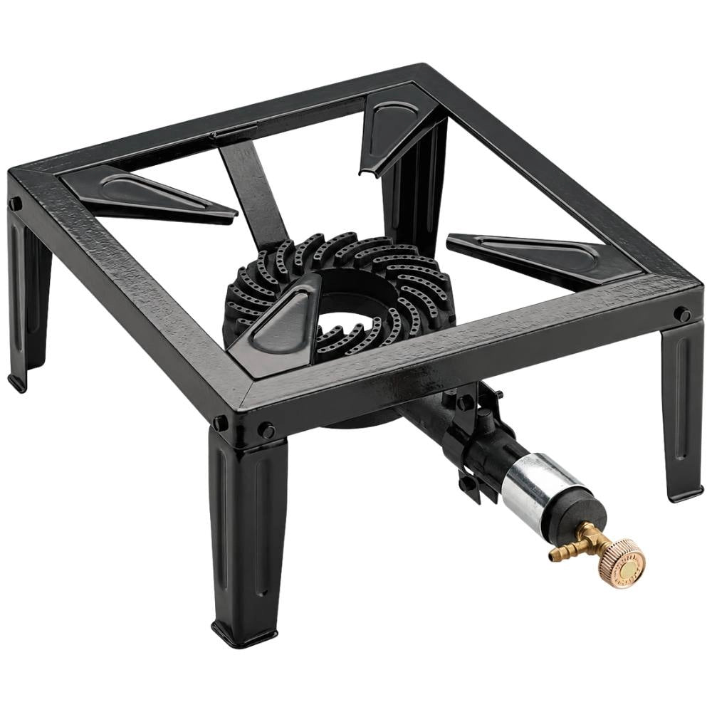 Kemper fornellone ghisa portatile 4 piedi bombole butano/propano catering blocco gas supporto pentola ferro smaltato