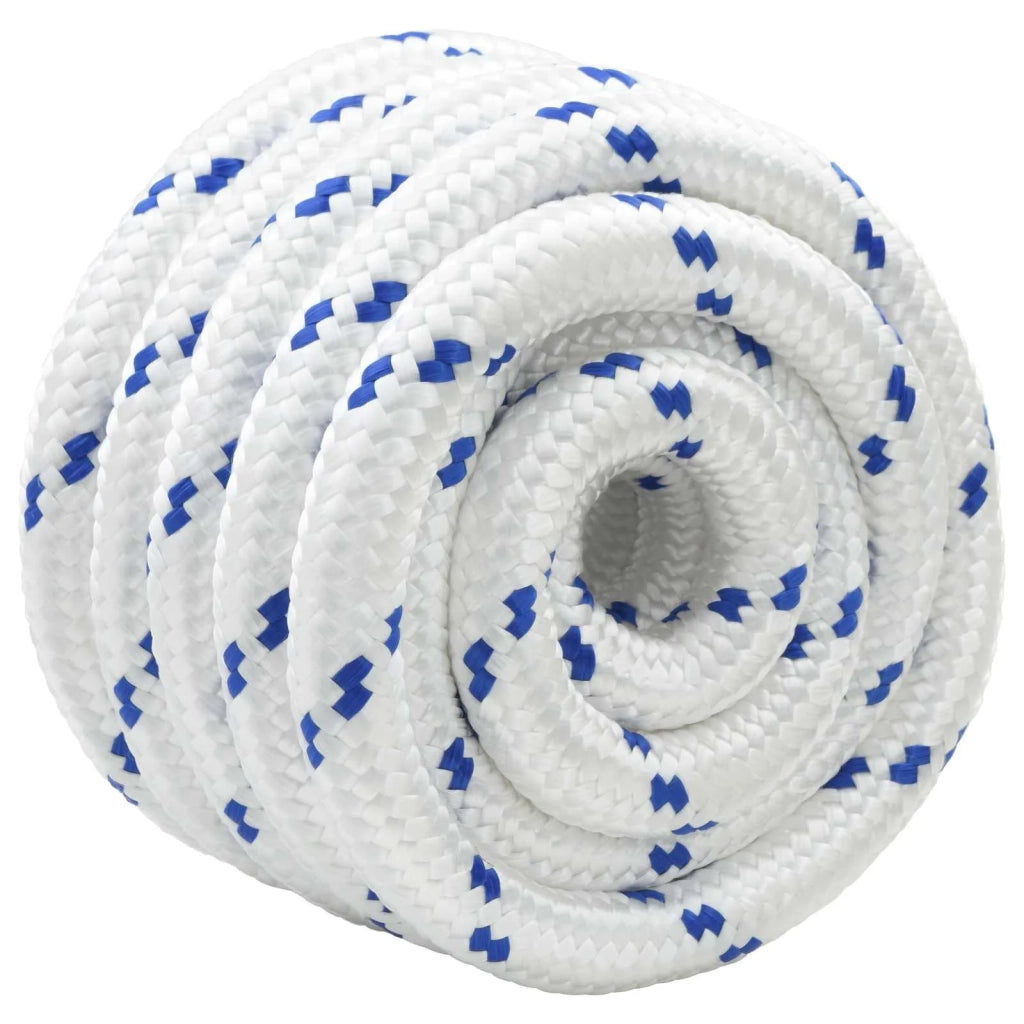 Corda da Barca 6 mm 5 m Bianco e Blu 42029555