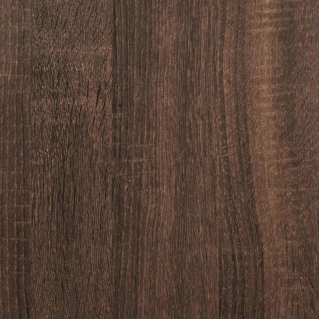 Giroletto Rovere Marrone 90x200 cm Legno Multistrato e Metallo 845245