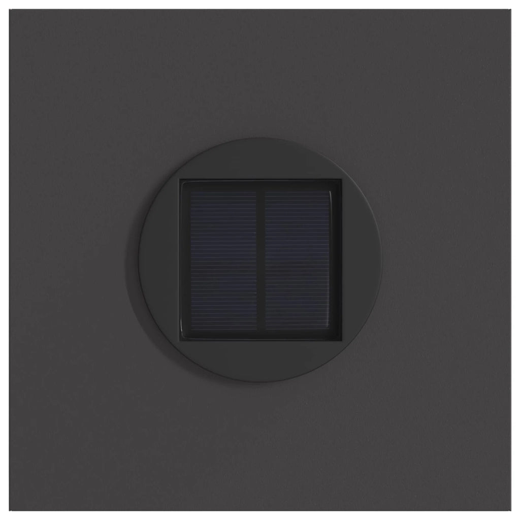 Faro LED solare per sentieri 2 pz Nero CFW9109823