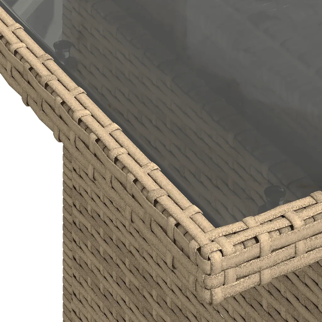 Set Divano da Giardino 8 pz con Cuscini Beige in Polyrattan 3327405
