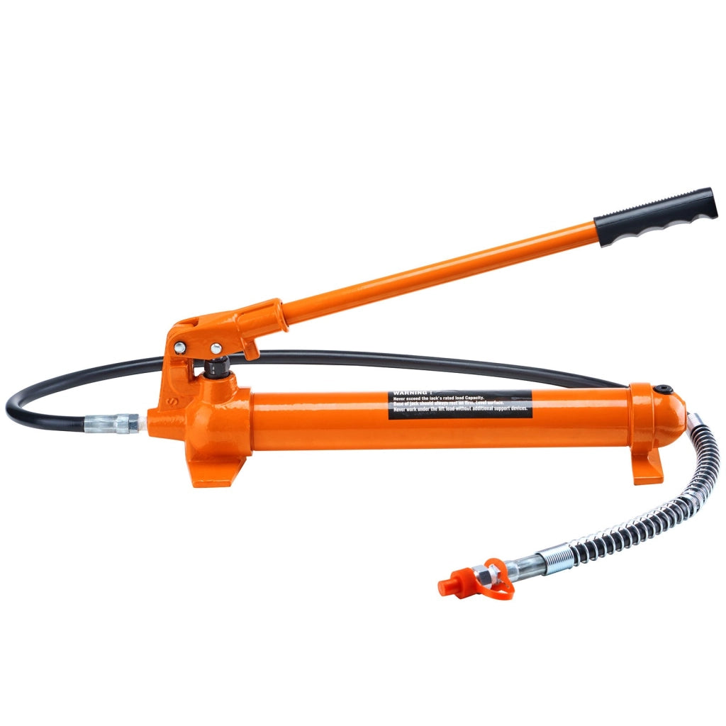Martinetto Idraulico 12T, Pressa Idraulica Portatile per Carrozzeria, Telaio e Costruzione Auto, Corsa 132 mm, Tubo Olio 1,4 m e Custodia Resistente