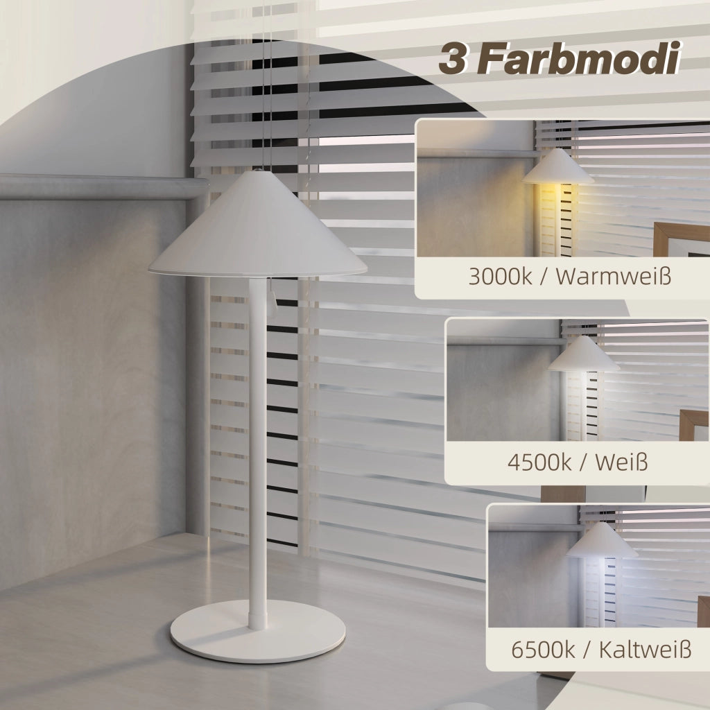 Lampada da Tavolo LED Ricaricabile ¨C Xylo ¨C Touch Dimmerabile USB Bianco