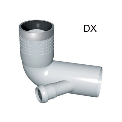 CURVA WC PROLUNGATA 1 ATTACCO CON GUARNIZIONE E TAPPO- D. 90-116-50 SX- NICOL- pezzi 1