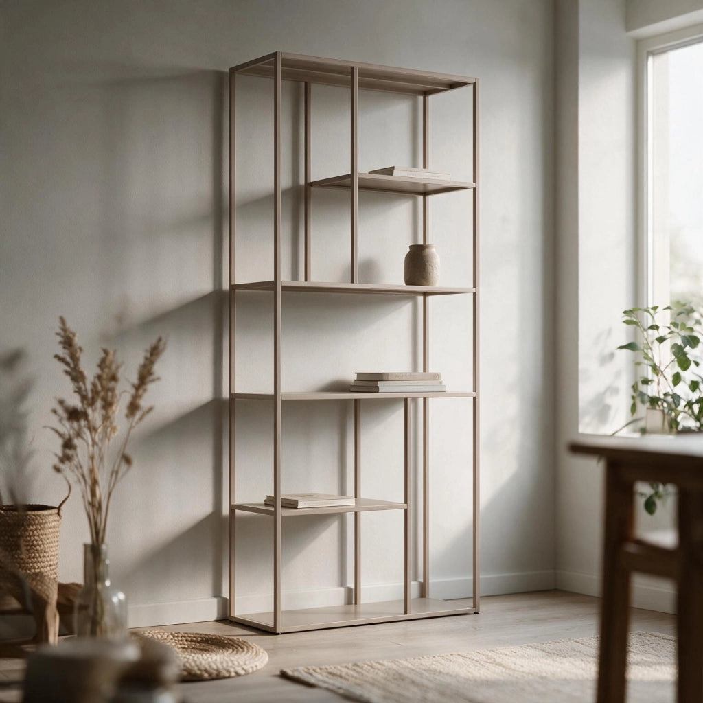 Scaffale in metallo 189cm taupe LAUREEN