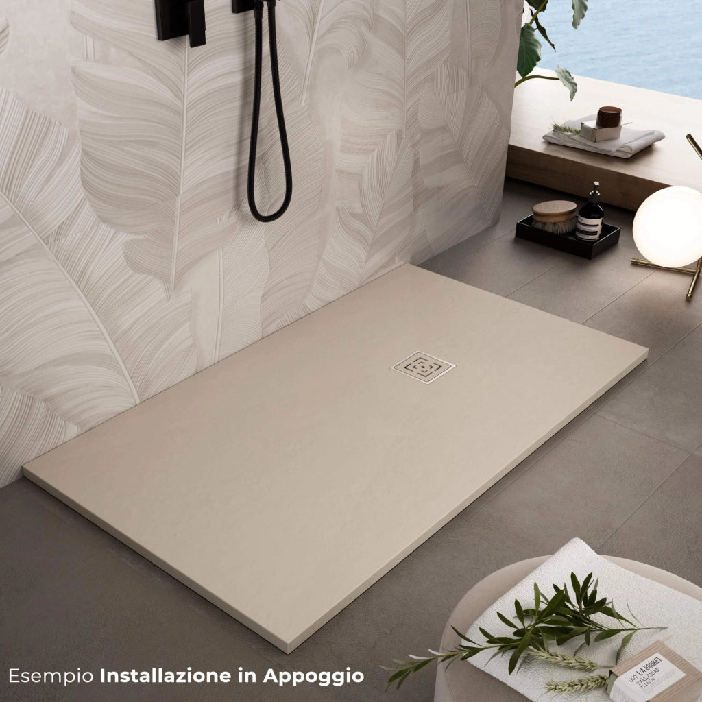 Piatto Doccia in Pietra 90x170 cm Bonussi Canton Crema