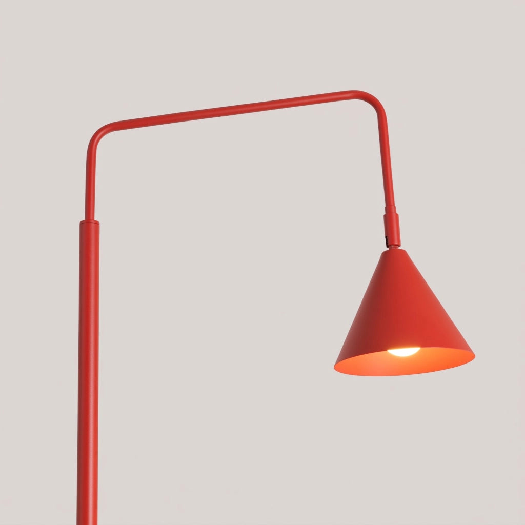 Lampada da terra NOX rosso