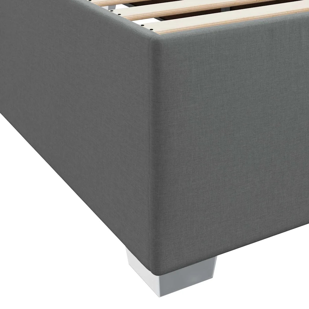 Letto singolo | Letto per adulti | Struttura del letto Grigio scuro 80 x 200 cm Tessuto
