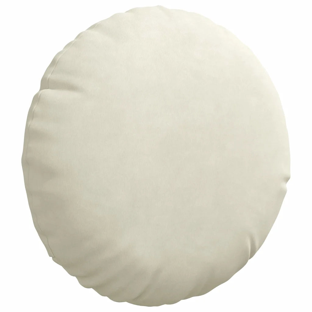 Cuscini per Seduta 2 pz | Cuscini per sedie Crema ?30 x 13 cm Velluto
