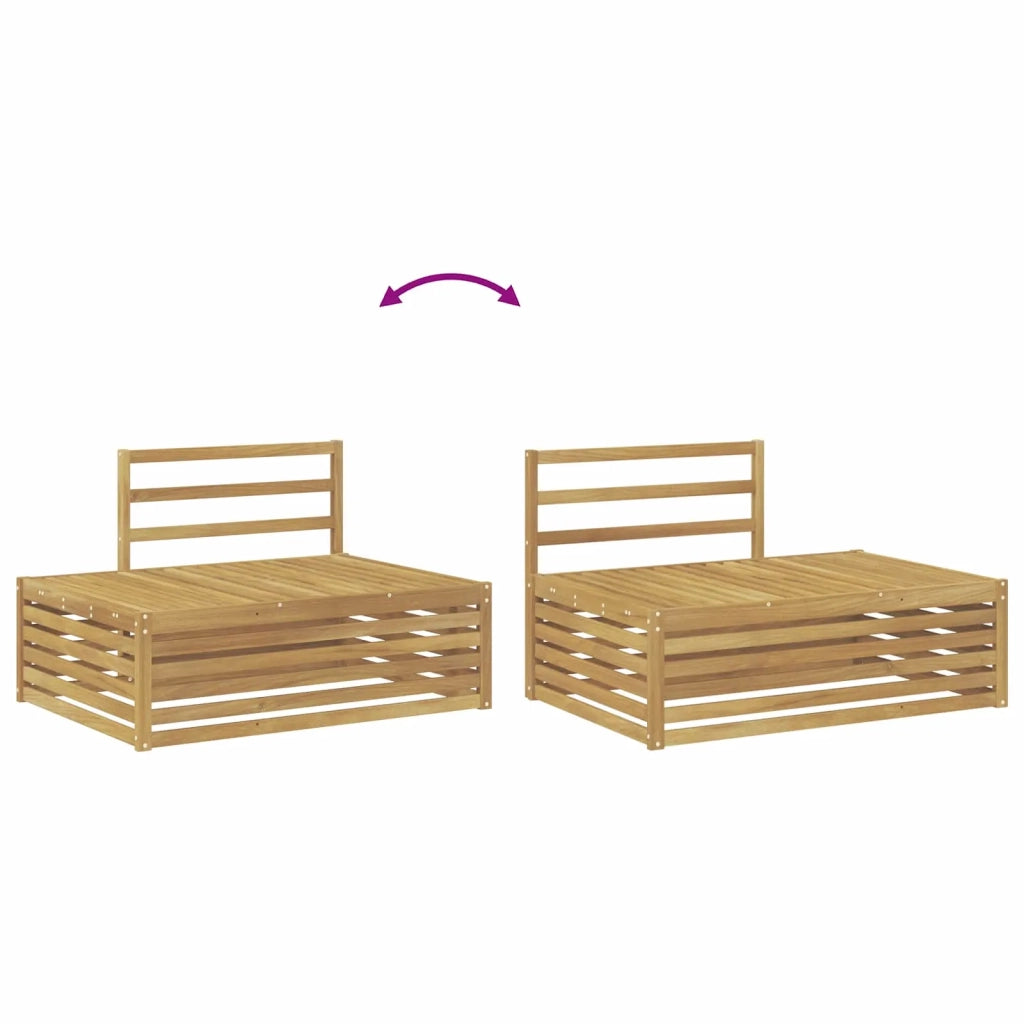6 pz Set di divani da esterno Bianco 3391119