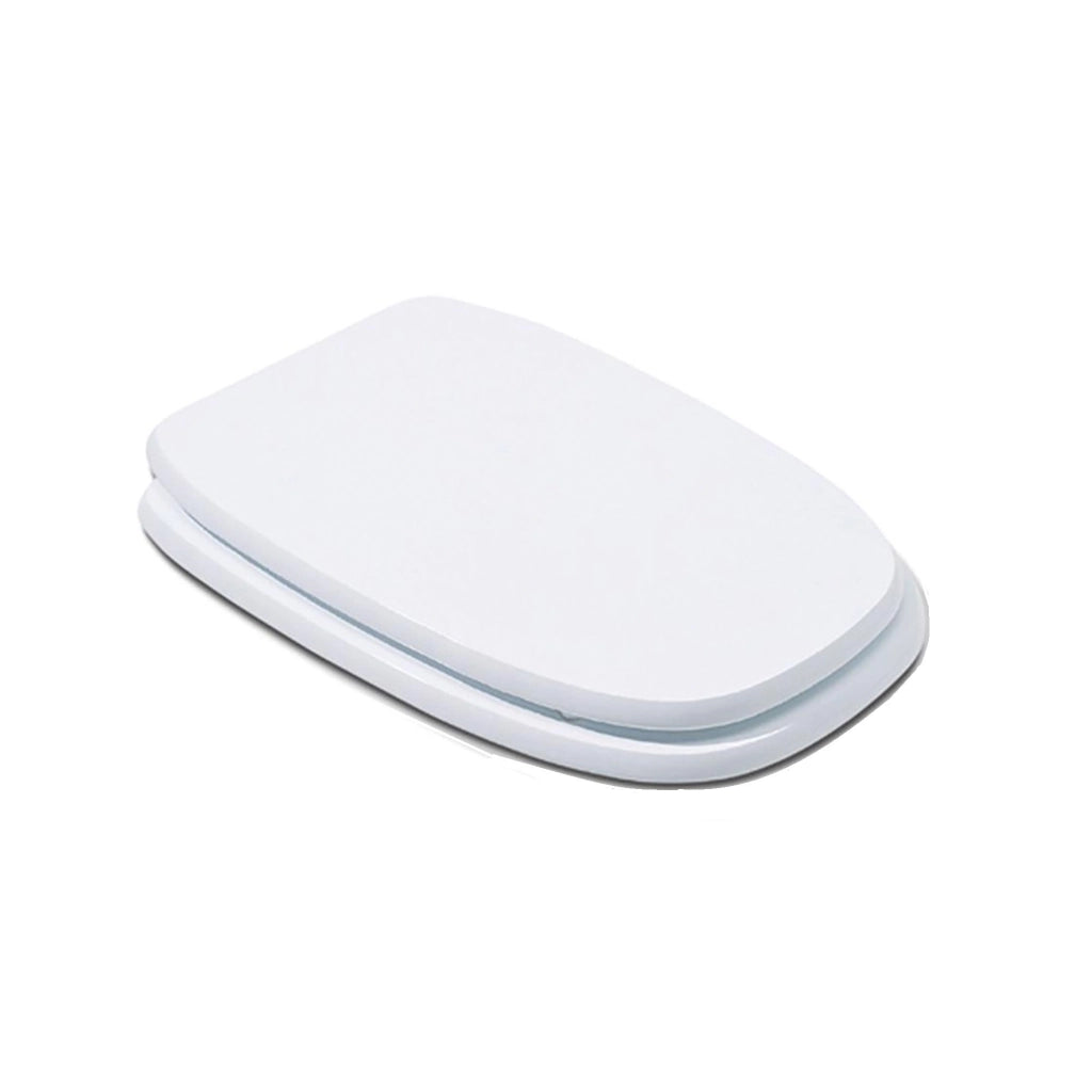 Coprivaso compatibile Square Pozzi Ginori legno MDF bianco bagno wc sedile water