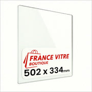 502 x 334 x 4 mm - Vetro per stufa a legna - vetro camino di ricambio - vetro per caminetto resistente al fuoco - France Vitre