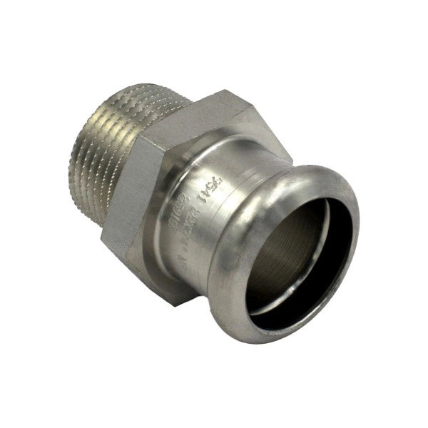 RACCORDO DRITTO A PRESSARE MASCHIO FEMMINA IN ACCIAIO INOX SERIE INOXPRES UNIKO - 1Xø22  - RMR