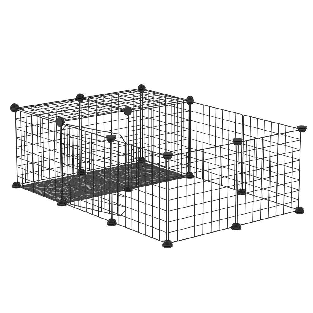Recinto per piccoli animali ¨C zephmum ¨C Nero, Modulabile