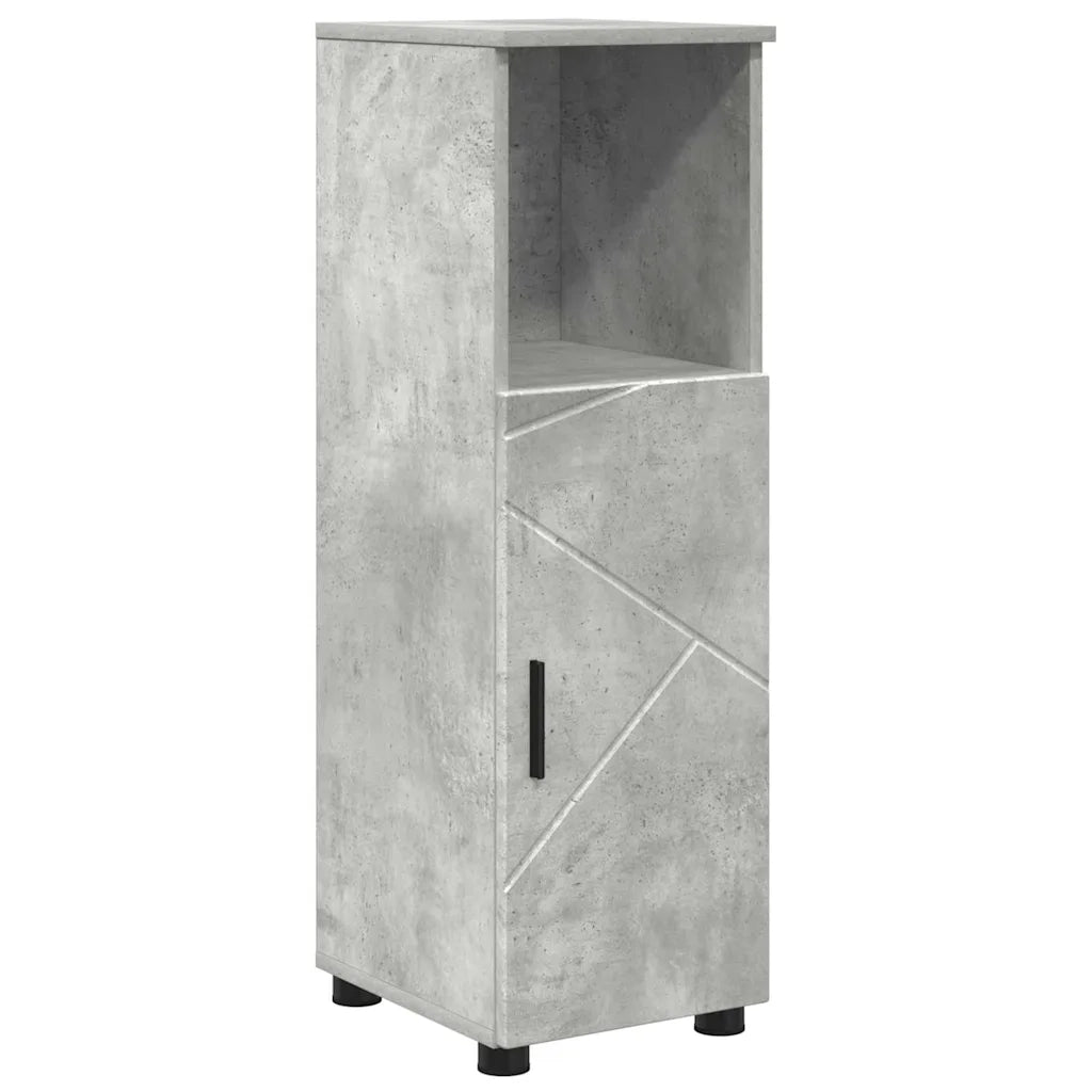 Set di mobili per il bagno con cassetto 5 pcs Grigio cemento 3393066