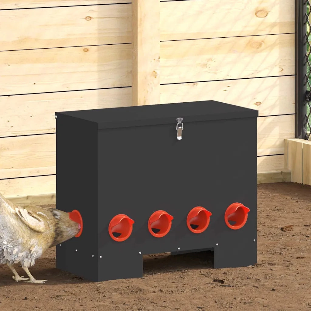 Feeder per pollo Nero 60,5 x 29 x 51 cm CFW8950844