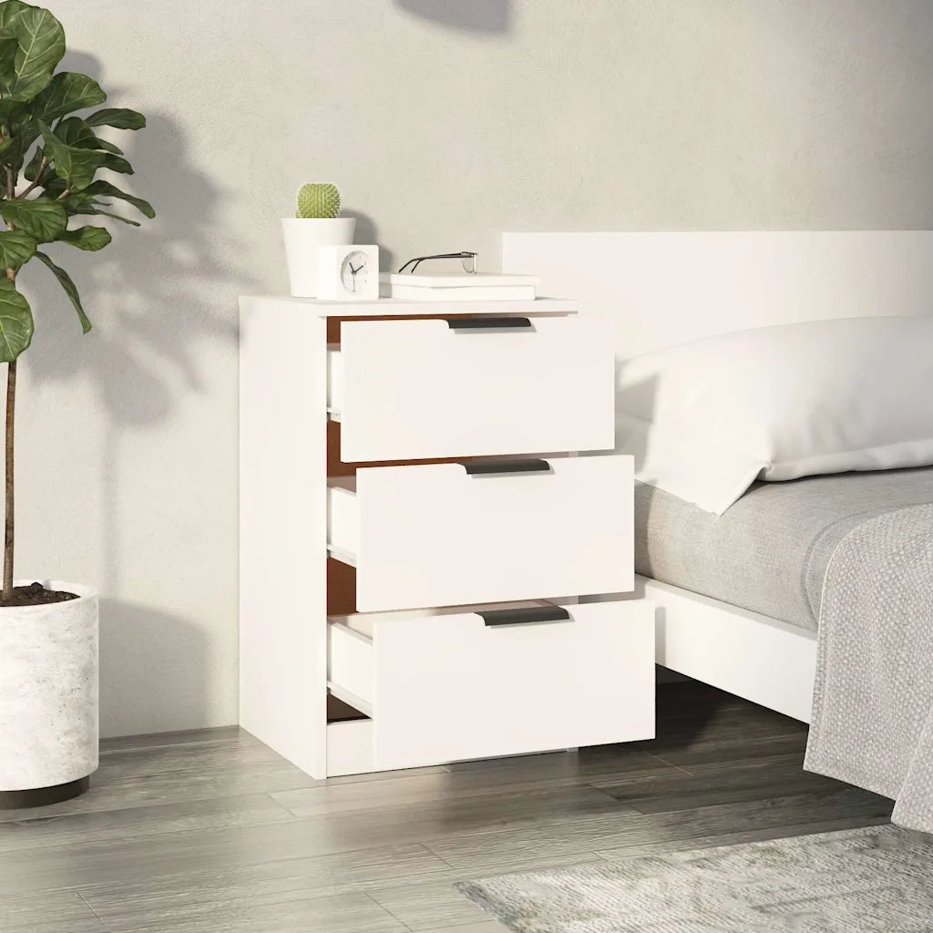 Comodino Bianco 40x36x65 cm 811268