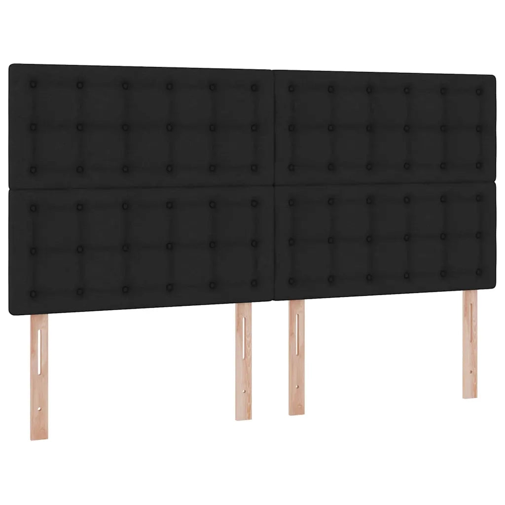 Letto con Contenitore Nero 200 x 200 cm Pelle Sintetica 3372229