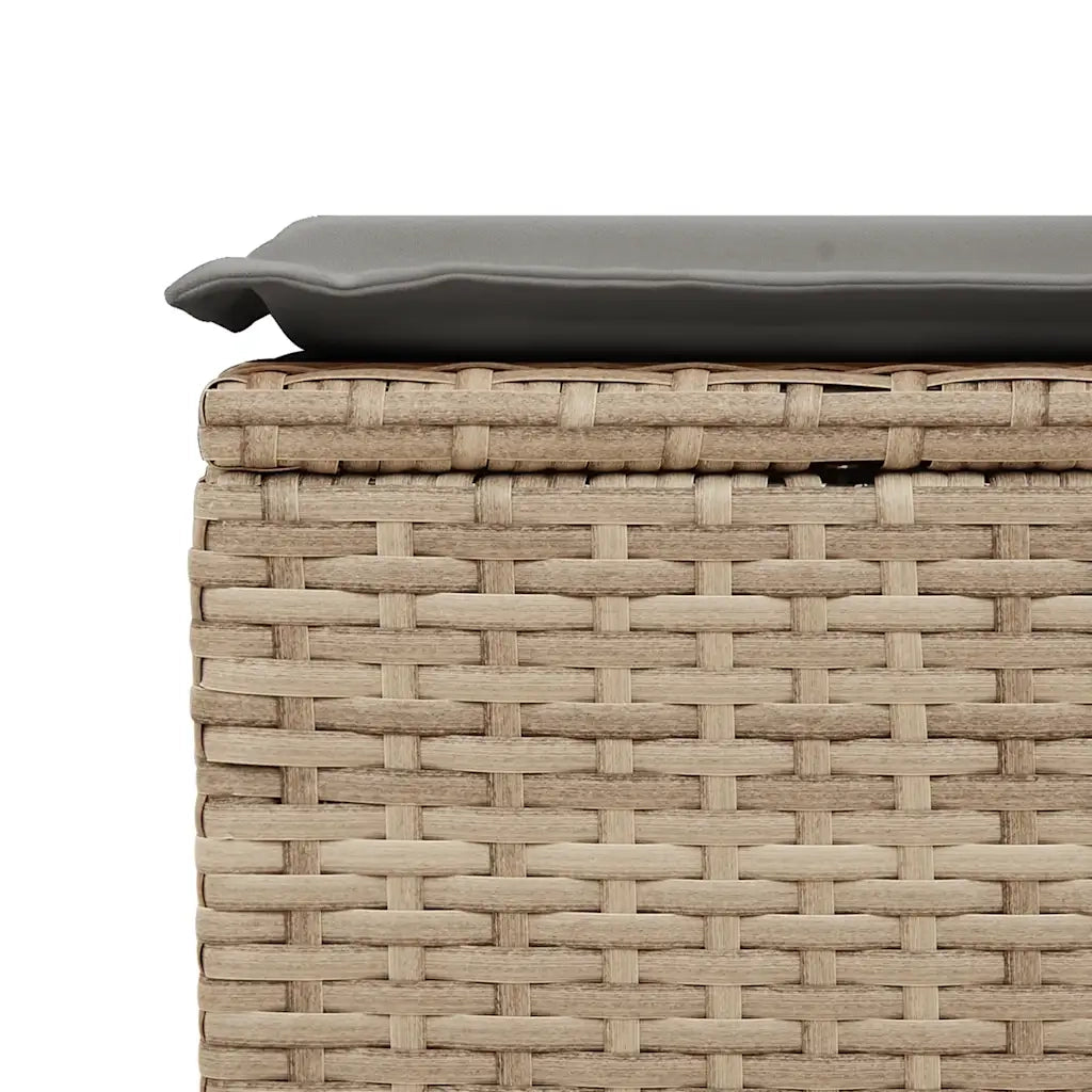Set Divano da Giardino 8 pz con Cuscini Beige in Polyrattan 3327405