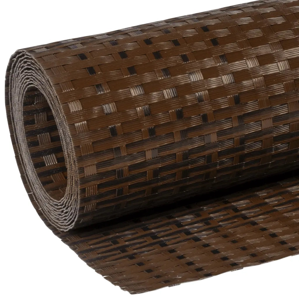 Schermo da balcone | Paravento da Balcone Marrone e Nero 500x90 cm in Polyrattan