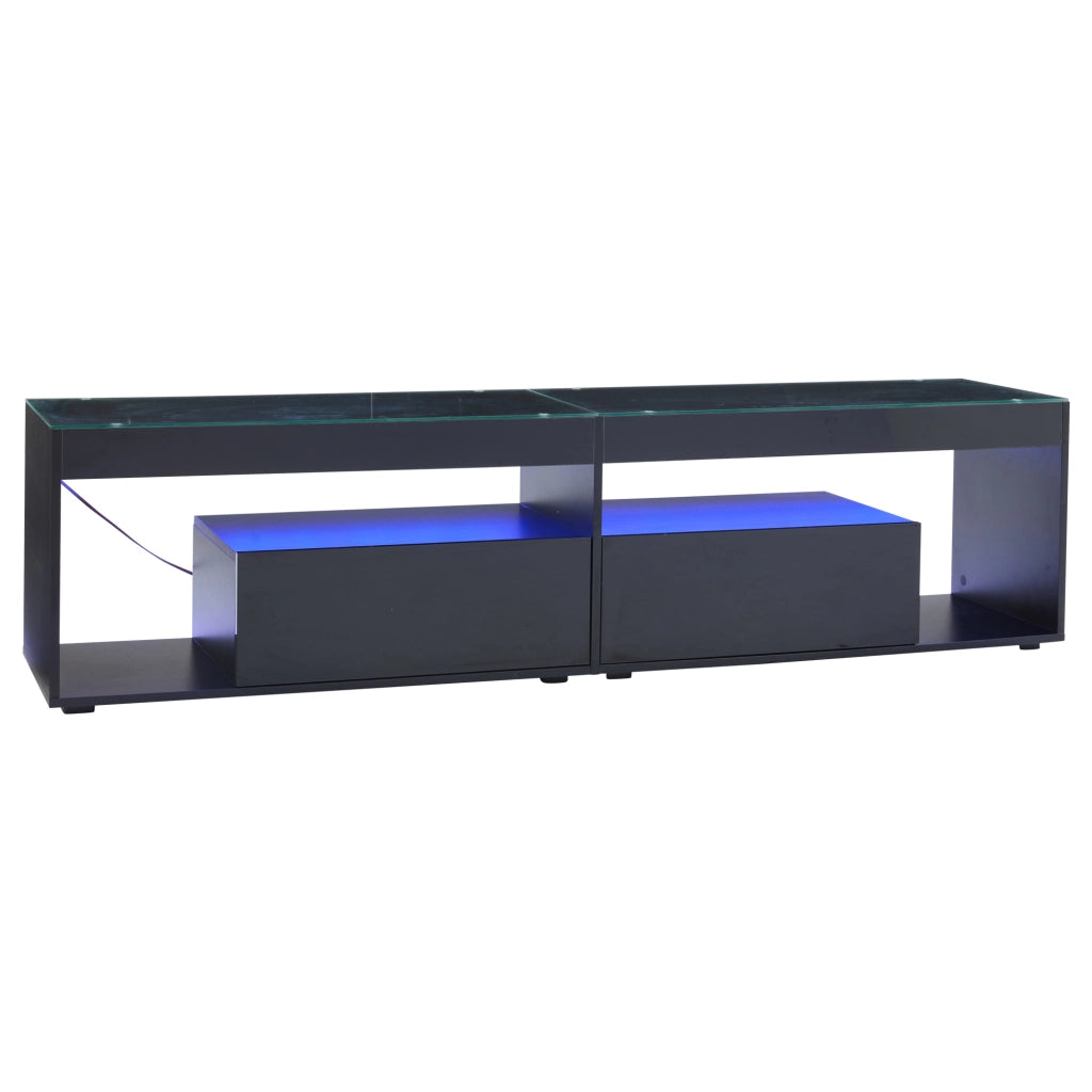Mobile TV nero lucido con illuminazione LED