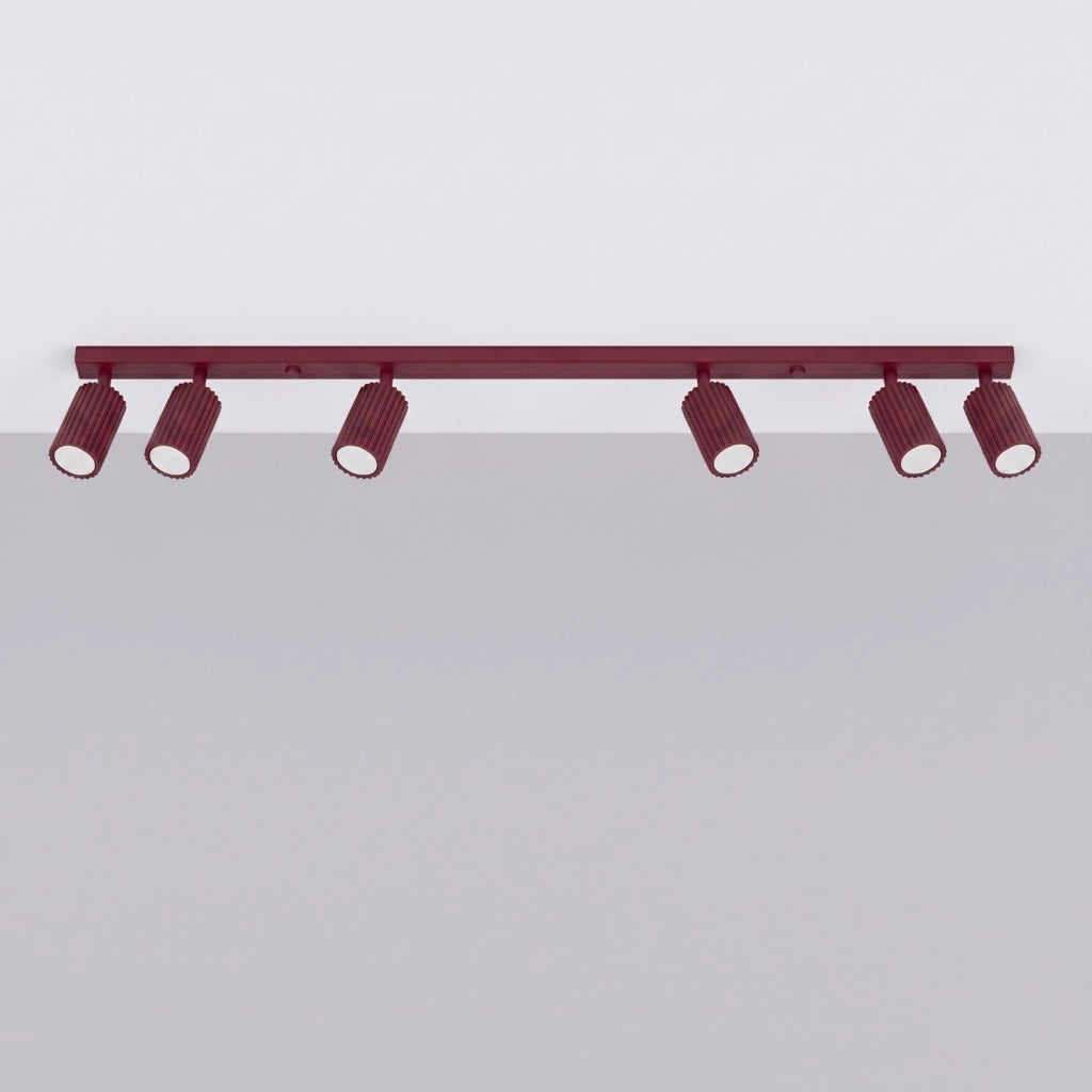 Plafoniera KARBON 6L bordeaux