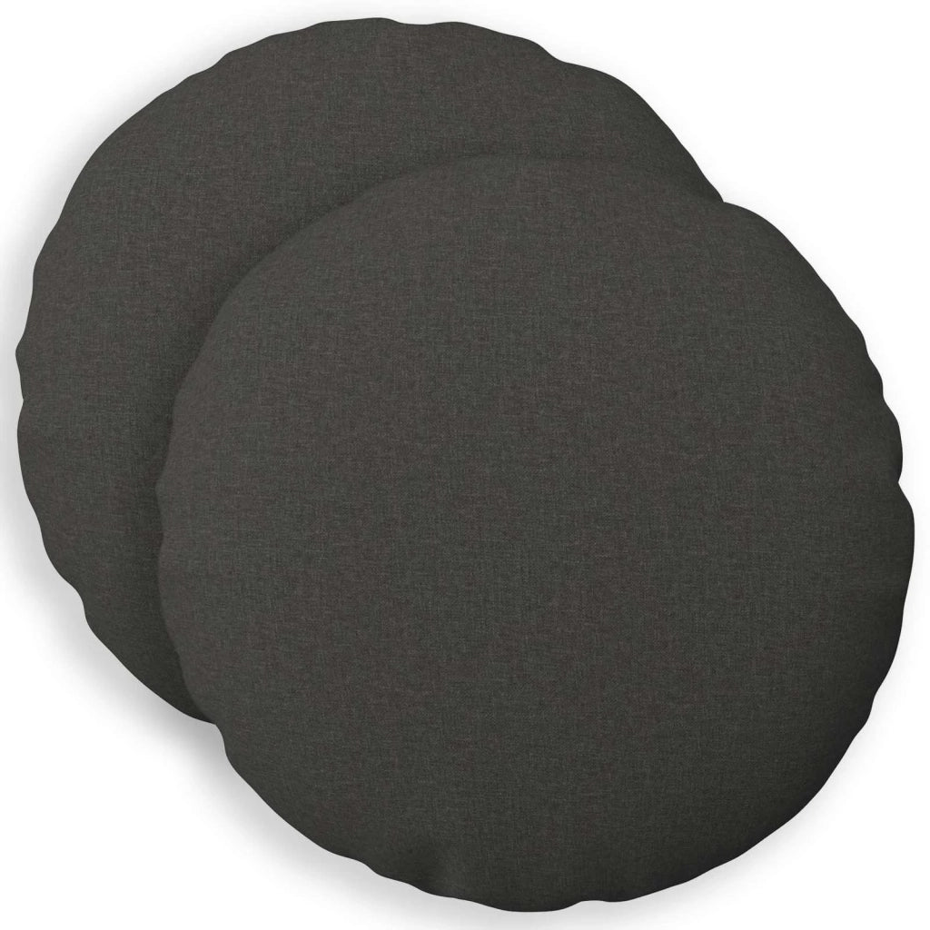 Cuscino con cuscino HEERLEN 2 pz Grigio Scuro Tessuto 928659