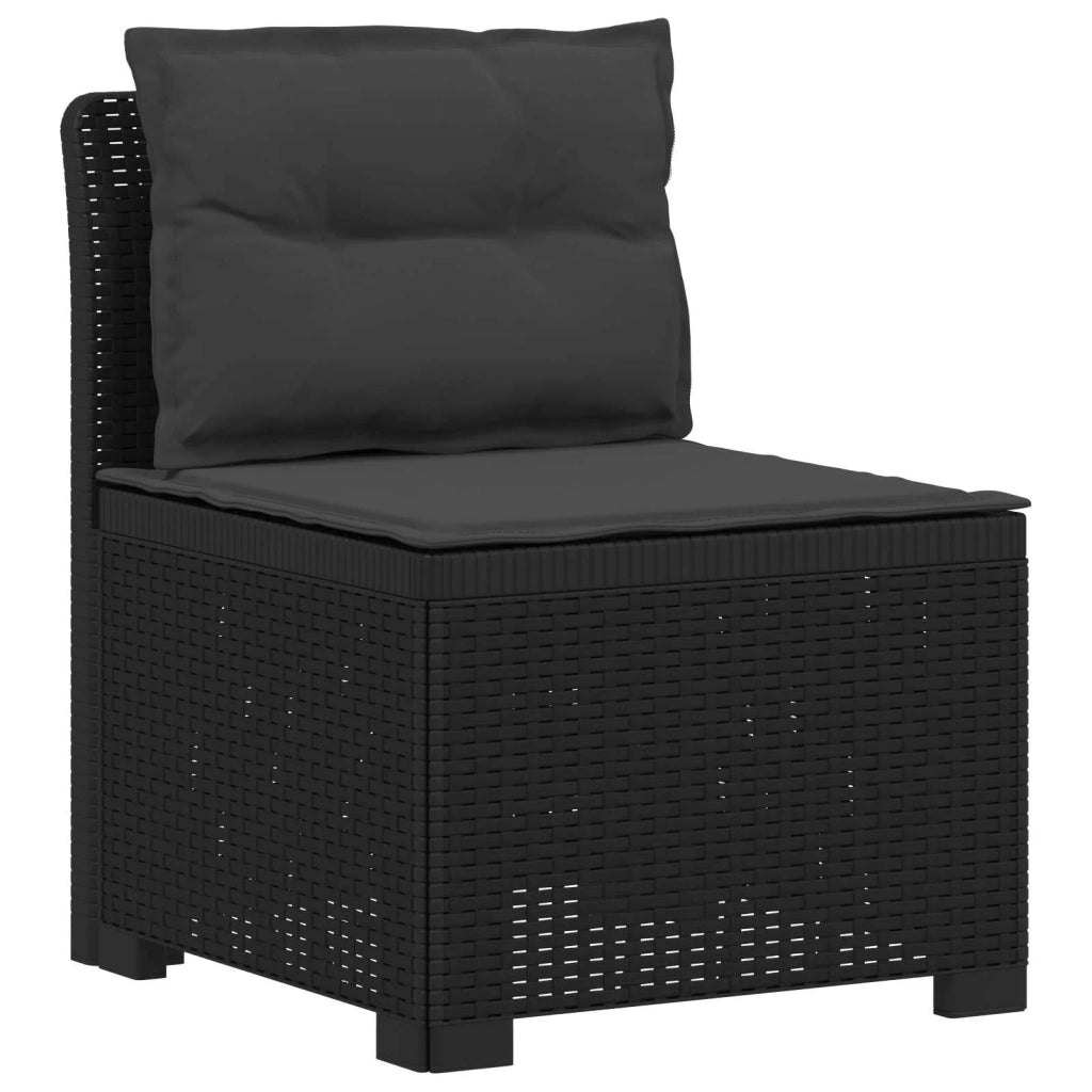 Divano da Giardino 5 Posti con Cuscini Stile Rattan PP 3443907