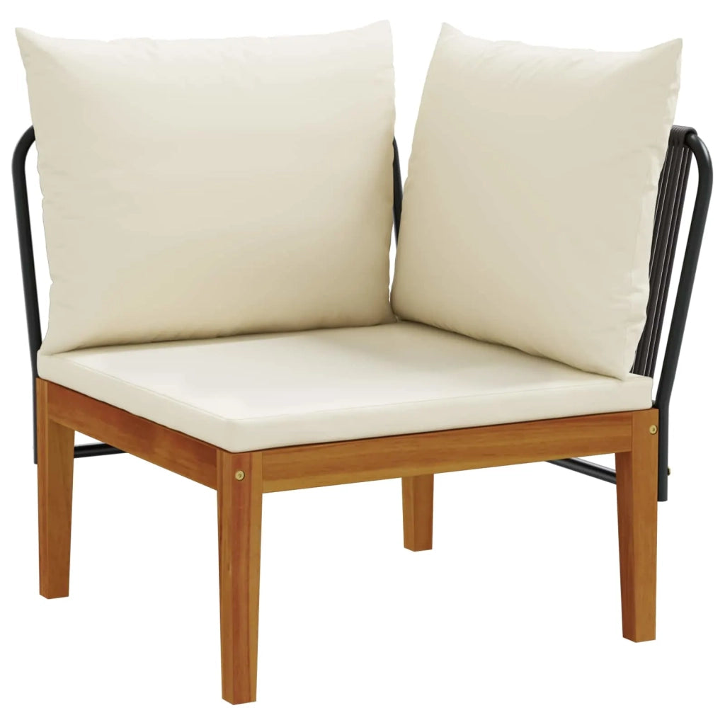 6 pz Legno massiccio di acacia e corda Naturale 3407704