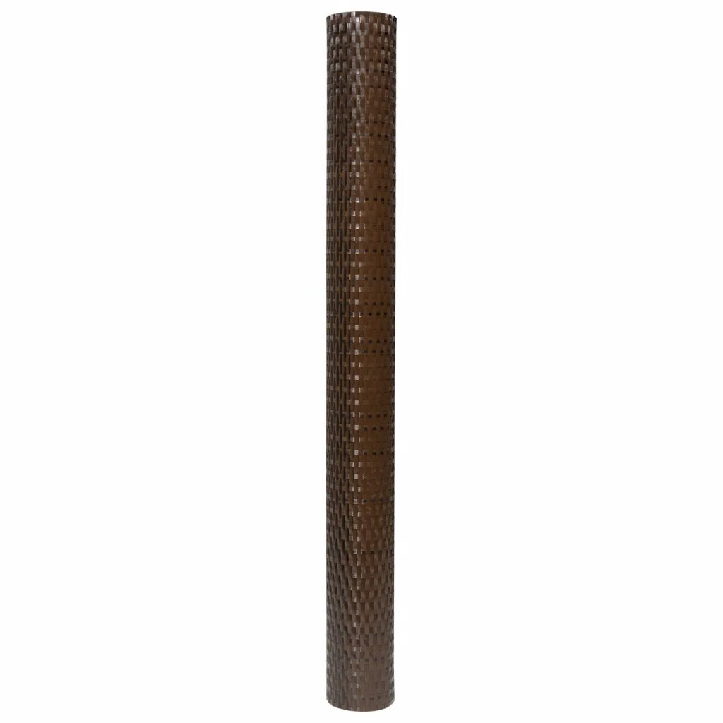 Schermo da balcone | Paravento da Balcone Marrone e Nero 300x80 cm in Polyrattan
