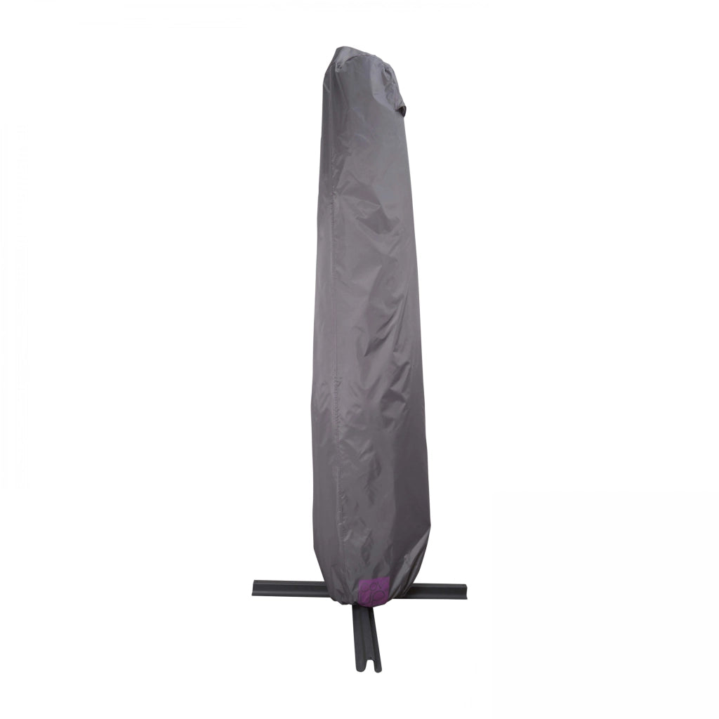 Oviala - Copertura per ombrellone sporgente 230 x 45 cm grigia