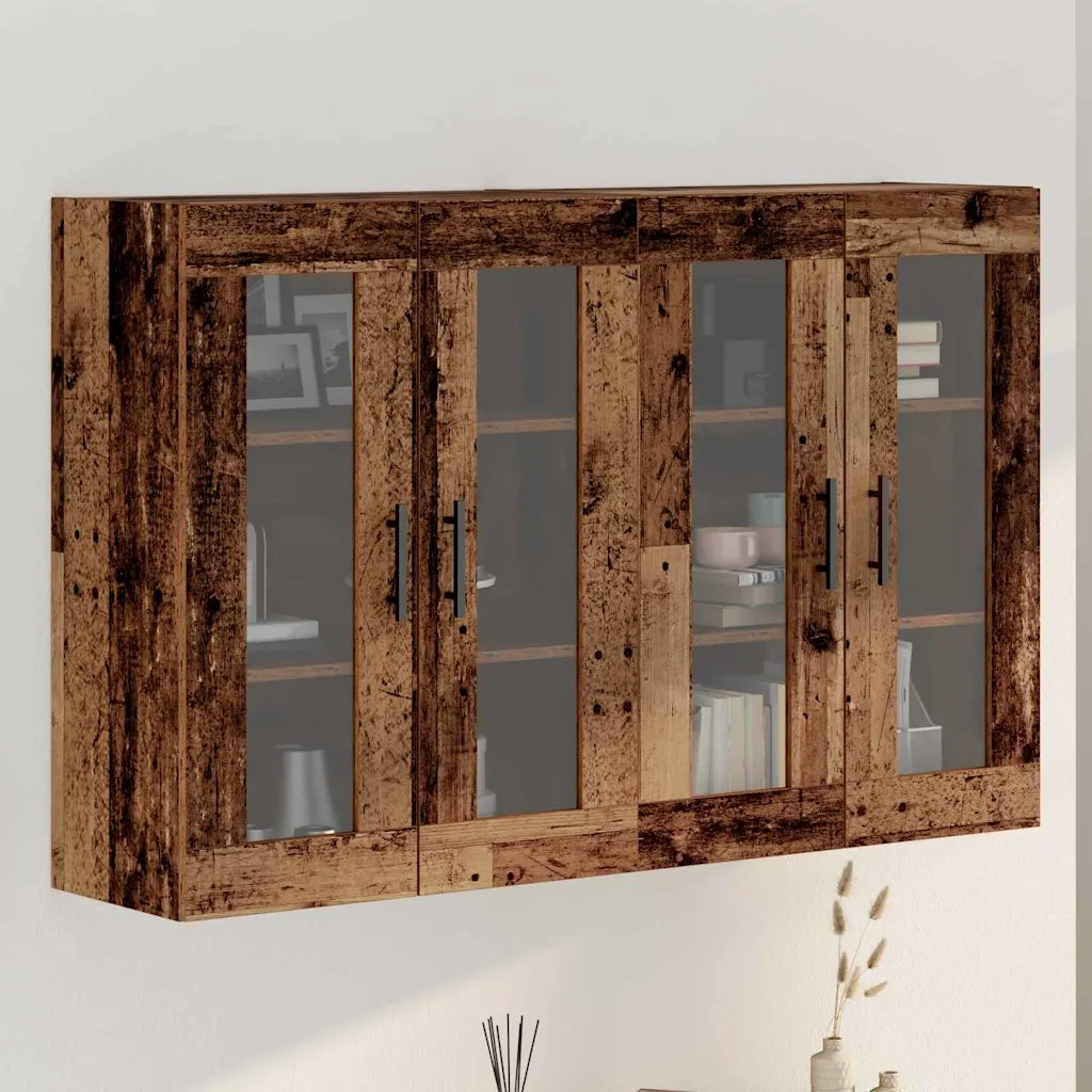 Armadi da Muro 2 pcs Legno vecchio 69,5 x 34 x 90 cm 3394566