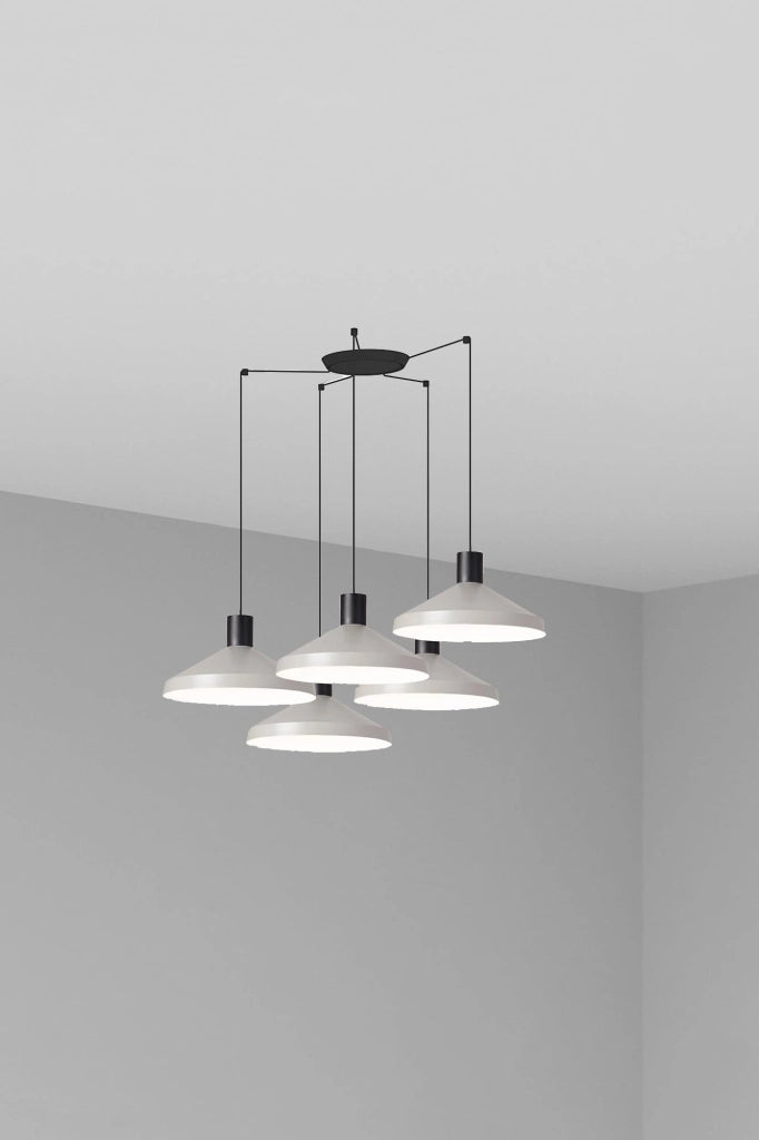 Faro Barcelona 68595-5L - KOMBO 400 5L Lampada sospensione grigio