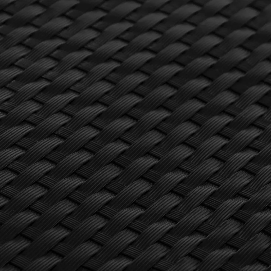 Schermo da balcone | Paravento da Balcone Nero 1000x80 cm in Polyrattan