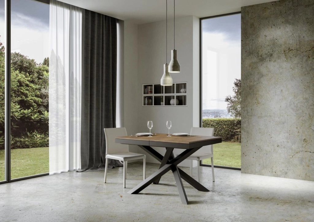 Tavolo Allungabile 120-224x90x80 cm Volantis Evolution Noce