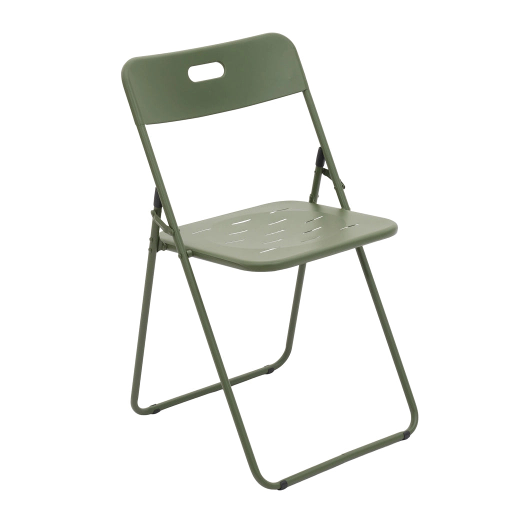 SET BISTROT PIEGHEVOLE 3 PEZZI 2 SEDIE E 1 TAVOLO 60x60x73 cm VERDE