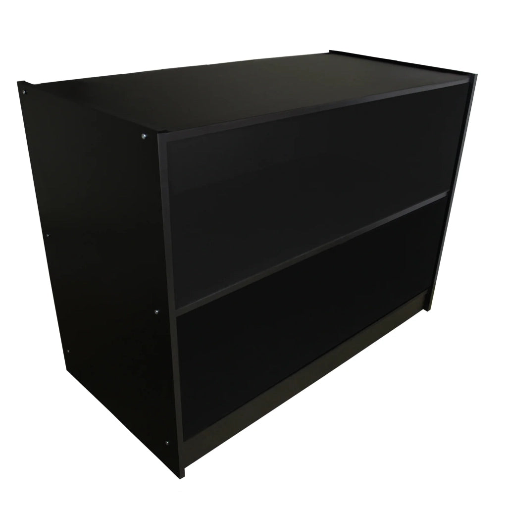 Bancone A1200 Nero da Negozio e Reception Elegante Solido Robusto con Ripiano