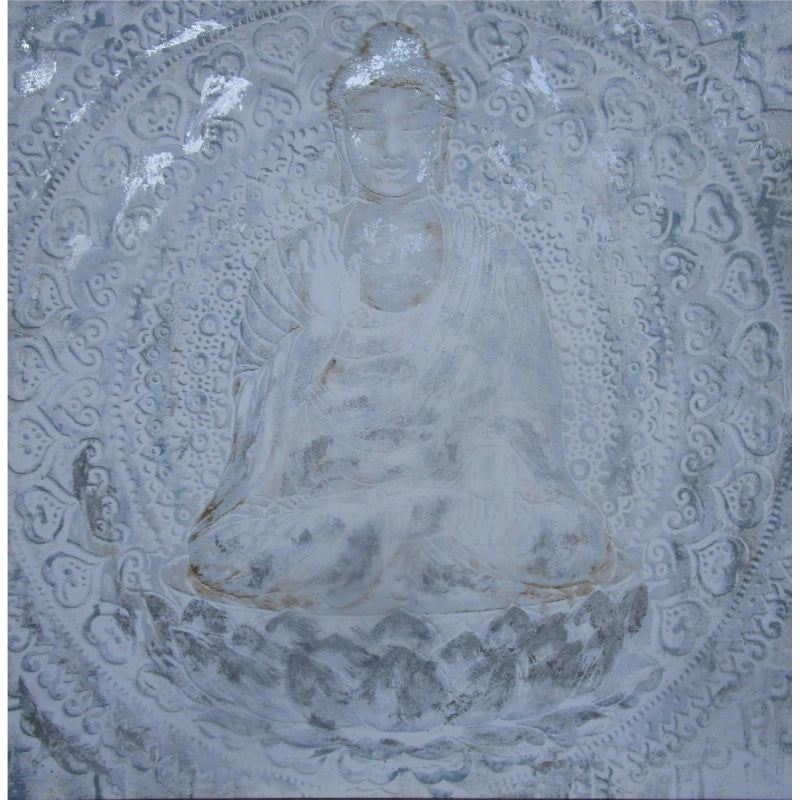 Set di 6 Canvas Dipinto A Mano Buddha 100x100