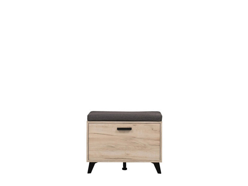 Lainate, Mobile da Ingresso un Ripiano, 68x35x52.5h cm Marrone Rovere