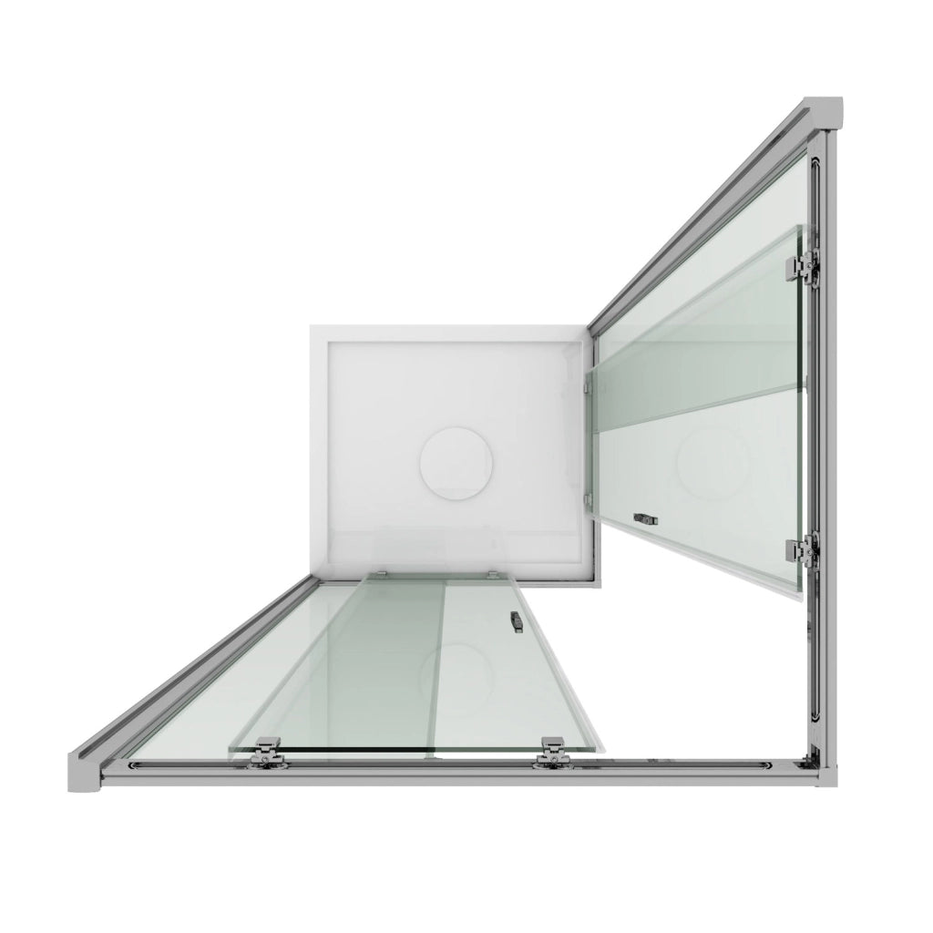Box doccia 100x100CM H185 trasparente mod. Junior