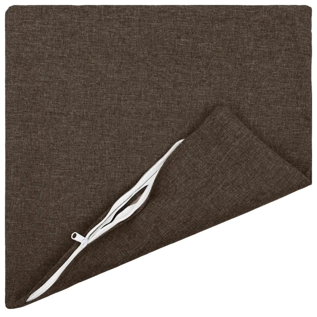 Cuscino con cuscino HEERLEN 2 pz Tortora Tessuto 924457