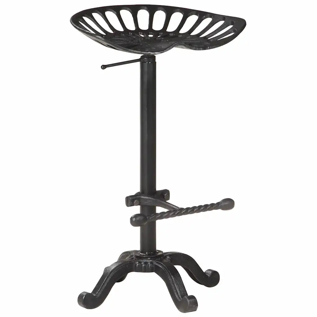 Sgabello da Bar Nero in Ghisa 321044
